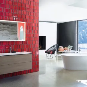 I mobili L-Cube in Rovere mediterraneo o Pine Terra di Duravit