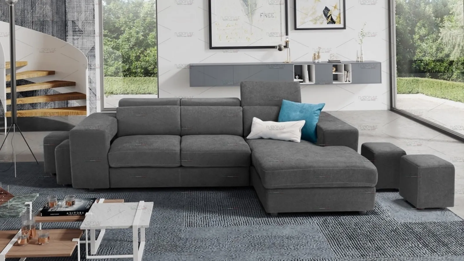 Perché scegliere un divano con pouf estraibile per il proprio salotto
