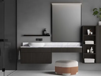 Il minimalismo protagonista con i mobili bagno Dogma by Ideagroup