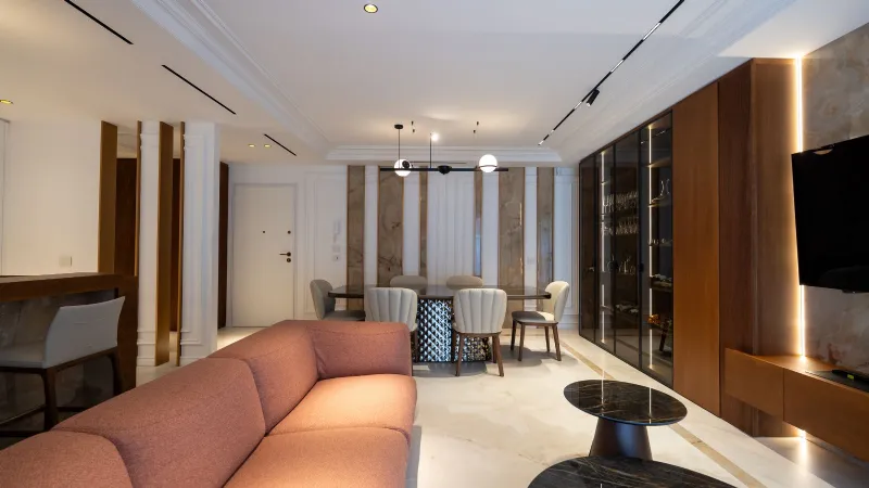 Progetto d'arredi in chiave classico-contemporanea