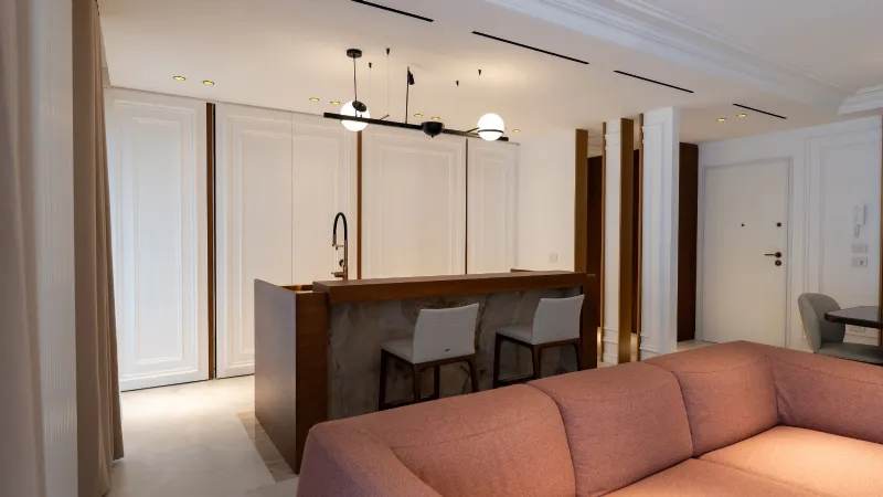 Progetto d'arredi in chiave classico-contemporanea