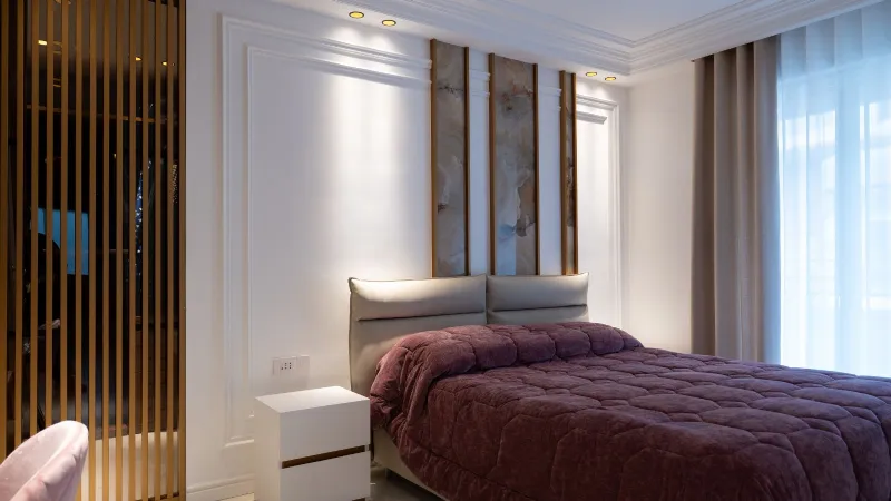 Rivestimento decorativo dietro la testata 