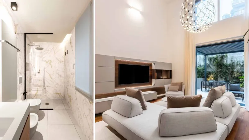 La villa urbana contemporanea costruisce la sua identità con un'eleganza essenziale