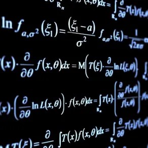 Lavagna con operazioni matematiche