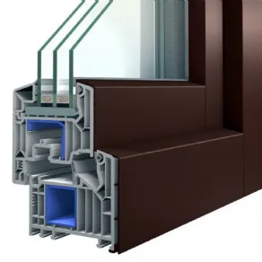 Infisso combinato in pvc e alluminio