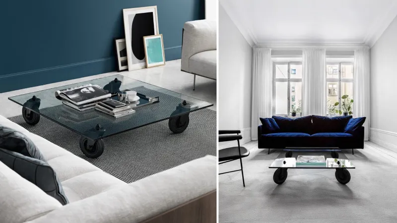 Tavolo con ruote - Fontana Arte