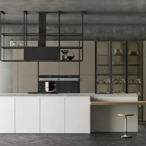 Cucina moderna con isola D23 005 di Doimo Cucine