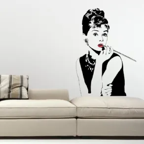 Decorazione parete con  stickers