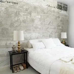 Carta da parati moderna camera da letto