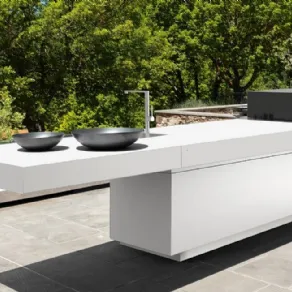 Cucina Tikal White Talenti ha una speciale verniciatura contro le alte temperature