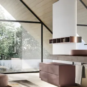  Mobile con lavabo sospeso della collezione Nyù di Ideagroup