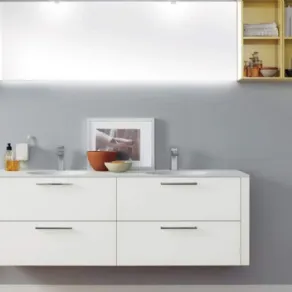 Mobile Font Scavolini con doppio lavabo integrato