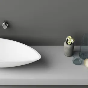lavabo da appoggio in corian wing planit