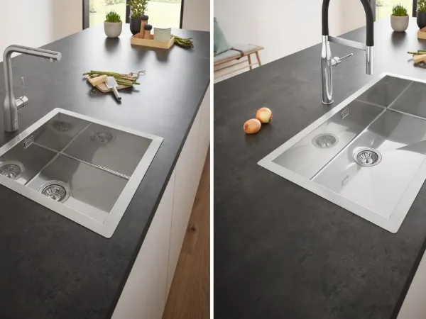 Lavello in acciao inox serie K700 di Grohe