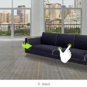 Spostare virtualmente i mobili con la tecnica del drag&drop