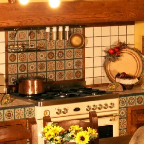 Cucina finta muratura