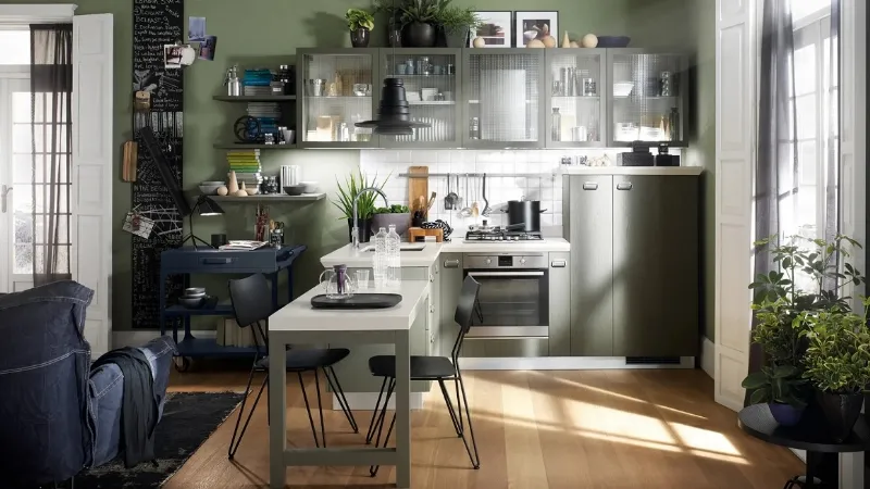 Verde bosco opaco per la cucina Diesel Social Kitchen