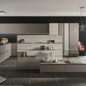 Cucina su area living di Snaidero