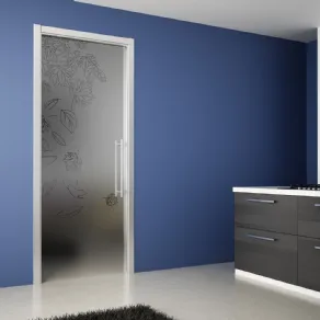 Porta in vetro battente