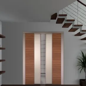 Un'elegantissima porta doppio battente di Scrigno