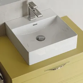 Mobile bagno compatto con lavabo da appoggio - Dressy di Blob by Ideagroup 