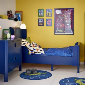 cameretta Ikea con letto a una piazza Busunge