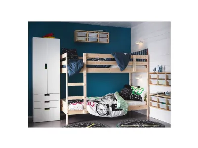 Letto a castello legno pratico e funzionale