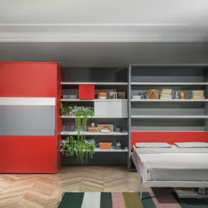 Composizione Clei con letto matrimoniale a scomparsa