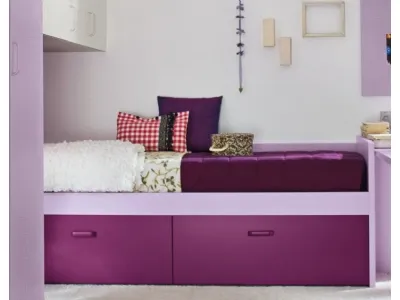 Letto singolo con cassetti, lo spazio si moltiplica