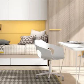 Letto singolo con cassetto sotto