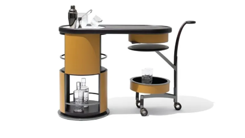 Colonna bar con carrello integrato Host di Georgetti