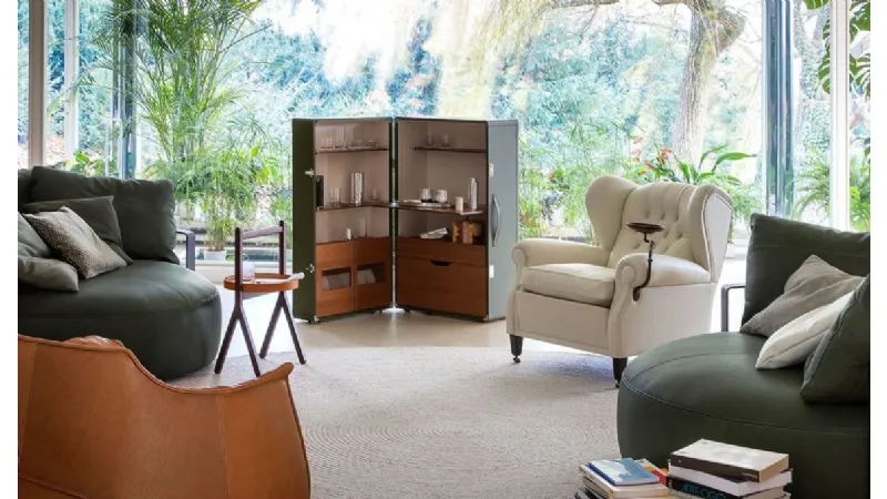 Mobile bar Isidoro di Poltrona Frau