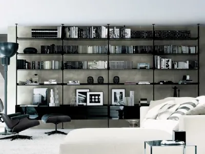 Libreria a muro contemporanea
