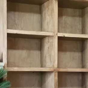 Libreria a giorno in legno homemade