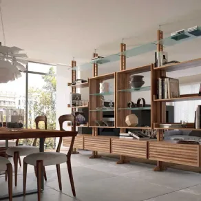 Librerie divisorie in legno