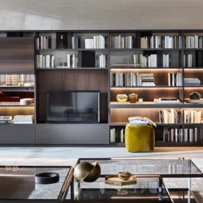 Libreria componibile design 505 di Molteni