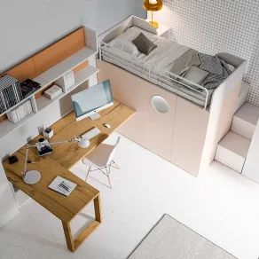 La cabina armadio con letto a soppalco Container fa parte delle novità 2021 di Dielle