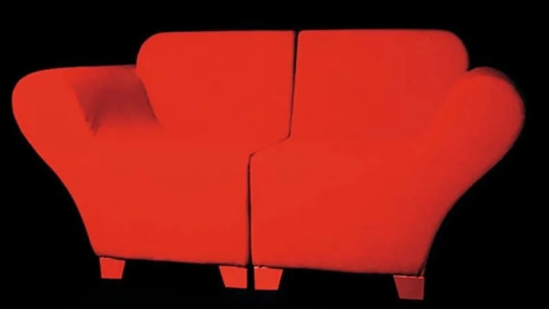 divano rosso