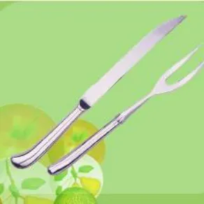 coppia di posate da carne