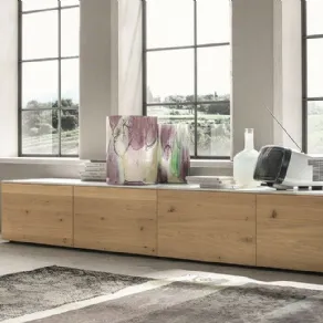 Madia bassa, legno di rovere, modello SL-Integra di Rifutura