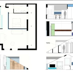 Suddivisione interna mansarda, Rapallo, progetto di ArchiDesignLab.com
