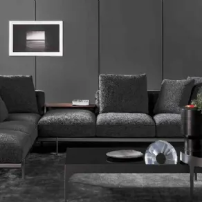 Il divano in tessuto grigio Phil by Bonaldo 