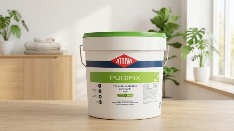 Purifix, pittura fotocatalitica per interni di Pcom Pagano