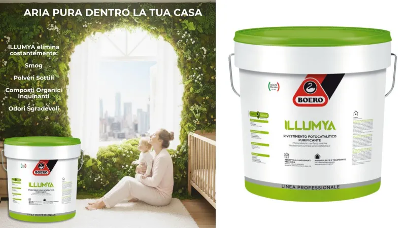 Illumya, pittura fotocatalitica purificante di Boero