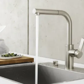 Il miscelatore monocomando pull-out Elio