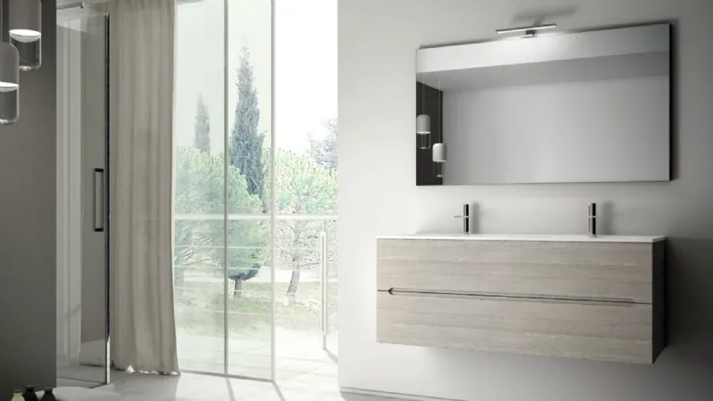 Mobile Smyle di Ideagroup con doppio lavabo