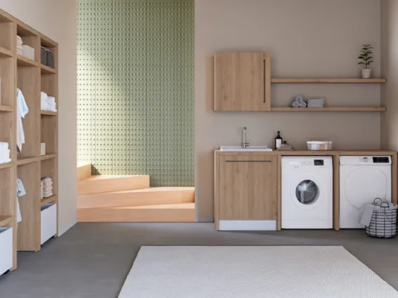 La linea di mobili lavanderia Smartop di Colavene