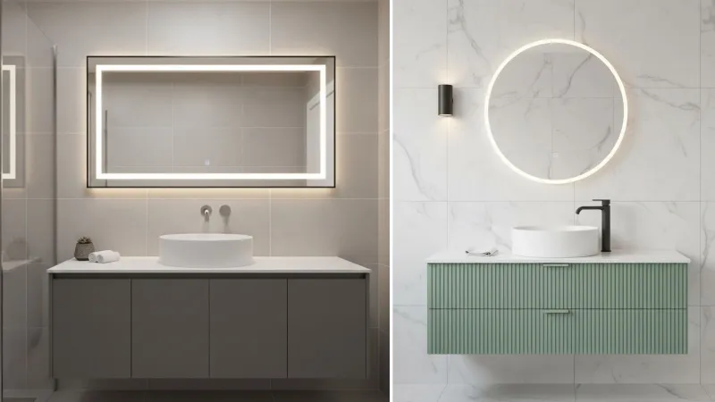 Finiture per mobili bagno sospesi