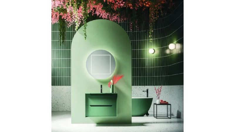 Mobile monoblocco della collezione Master di Arbi Arredobagno