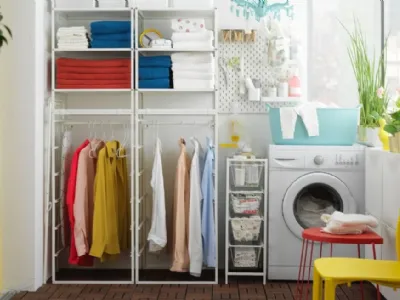 Come attrezzare la lavanderia con i mobili Ikea